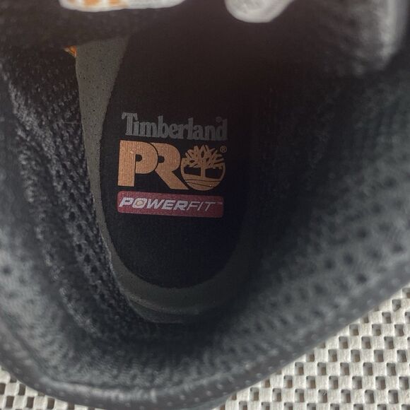 Timberland Pro Boots Womens 7.5 M Black Leather Composite Safety Toe Lace Up - Picture 9 of 11